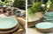 Vivi Oggi - Serviesset - Dinerbord - Diep Bord - Soepkom - Turquoise - Italië