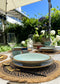 Vivi Oggi - Serviesset - Dinerbord - Diep Bord - Soepkom - Turquoise - Italië