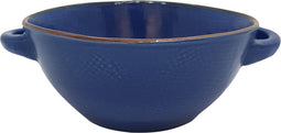 Vivi Oggi - Soepkommen met oor - Ø 15cm - Blauw - Kerst - Italië