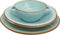 Vivi Oggi - Soepkommen met oor - Ø 15cm - Turquoise - Kerst - Italië