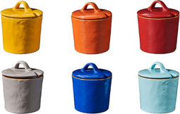 Vivi Oggi - Suikerpot - Potjes - Italië - Kleurrijk - Set van 6 -