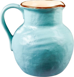 Vivi Oggi - Waterkan - Karaf - 2L - Aardewerk - Turquoise - Italië - Kerst