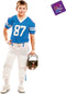 VIVING COSTUMES / JUINSA - Blauw American Football kostuum voor jongens - 140/152 (10-12 jaar)