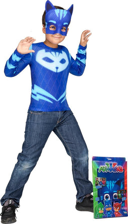 VIVING COSTUMES / JUINSA - Catboy PJ Masks kostuum voor kinderen - 110/116 (5-6 jaar) - Kinderkostuums