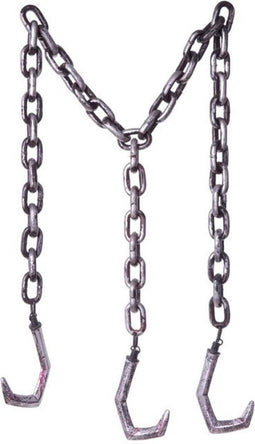 VIVING COSTUMES / JUINSA - Ketting met slager haken decoratie - Decoratie > Sfeerdecoratie
