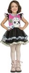 VIVING COSTUMES / JUINSA - Kleine doodskop Dia de los Muertos outfit voor meisjes - 122/134 (7-9 jaar)