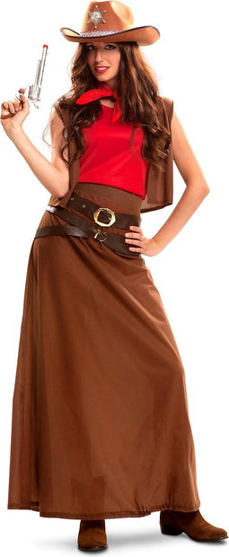 VIVING COSTUMES / JUINSA - Lang cowgirl kostuum voor vrouwen - XL