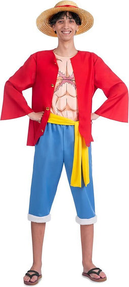 VIVING COSTUMES / JUINSA - Luffy kostuum voor volwassenen One Piece - Small
