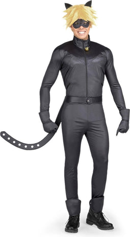 VIVING COSTUMES / JUINSA - Miraculous zwarte kat kostuum voor volwassenen - Small