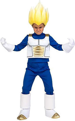 VIVING COSTUMES / JUINSA - Super Saiyan Vegeta Dragon Ball kostuum voor jongens - 158 - 164 (13 - 14 jaar)