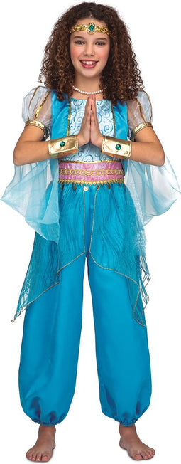 VIVING COSTUMES / JUINSA - Turkoois oosters prinsessenkostuum voor meisjes - 7 - 9 jaar