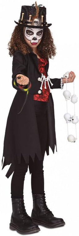 VIVING COSTUMES / JUINSA - Voodoo heks kostuum voor meisjes - 5 - 6 jaar