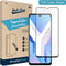 Vivo Y76 screenprotector - Full Cover - Gehard glas - Zwart - Just in Case