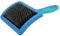 Vivog slickerborstel hard blauw - S