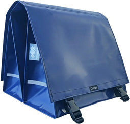 Clarijs fietstas dubbel XL PVC 46L donkerblauw