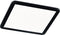 Trio - LED Plafondlamp - 22W - Dimbaar - Warm Wit 3000K - Spatwaterdicht IP44 - Vierkant - Zwart