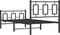 vidaXL - Bedframe - met - hoofd- - en - voeteneinde - metaal - zwart - 90x200 - cm