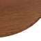 vidaXL - Tafelblad - rond - Ø70x1,5 - cm - bewerkt - massief - eikenhout - donkerbruin