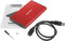 Natec NKZ-1279 - Externe behuizing - USB 3.0 - Rood