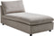 VIZILLE - Chaise longue - Taupe - Polyester