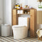 Cost Toilet Toiletkast - Dubbele Deur - Verstelbare Planken - Bruin - 87,5x18x98 cm