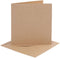 Creativ Company CC Kaarten en Enveloppen 15,2x15,2 cm Naturel 4 stuks.