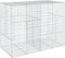 vidaXL - Schanskorf - 200x100x150 - cm - gegalvaniseerd - ijzer - zilverkleurig