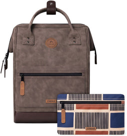 Cabaia Adventurer Medium - Laptoprugzak 13 inch - 2 verwisselbare voorvakken - Taupe