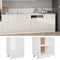 vidaXL - Onderkast - Lyon - 60x46x81,5 - cm - bewerkt - hout - hoogglans - wit