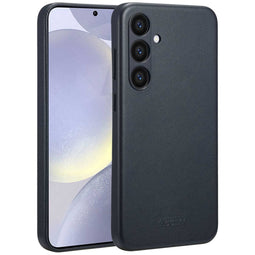 Accezz Samsung Galaxy S24 Plus - MagSafe Leather Backcover - Echt leer - Onyx Black