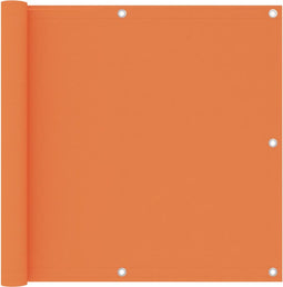 vidaXL - Balkonscherm - 90x600 - cm - oxford - stof - oranje