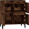 vidaXL - Dressoir - 60x35x70 - cm - bewerkt - hout - gerookt - eikenkleurig