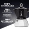 Bialetti Moka Induction - Percolator - Geschikt voor inductie - Zwart (4 kops)