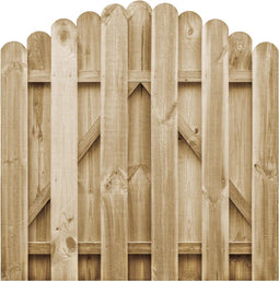 vidaXL - Poort - 100x100 - cm - geïmpregneerd - grenenhout
