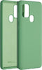 Accezz Samsung Galaxy A21s - Liquid Silicone Backcover - Schokabsorberend - Groen
