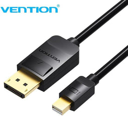 Vention Mini DisplayPort naar DisplayPort kabel - Mini DP naar DP - 4K & 60Hz - 1.5 meter
