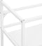 vidaXL Wastafelframe - 59x38x83 cm - gepoedercoat ijzer - wit