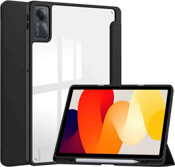 imoshion Tablet Hoes - Geschikt voor Xiaomi Redmi Pad SE - Trifold Hardcase Bookcase - Zwart