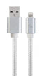 Gembird CCB-MUSB2B-AMLM-6-S - USB 2.0 Micro USB kabel - 1,8 m - Zilver