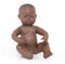 Miniland Babypop Meisje Met Vanillegeur 40 Cm Haar Donkerbruin - afrikaans meisje
