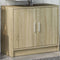 vidaXL - Wastafelkast - 63x29x55 - cm - bewerkt - hout - sonoma - eikenkleurig