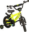 AMIGO Speeder Jongensfiets 12 Inch - Kinderfiets voor 2 tot 4 Jaar - 90-105 cm - Geel/Zwart