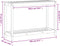 vidaXL - Oppottafel - met - schap - 108x35x75 - cm - geïmpregneerd - grenenhout