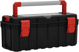 vidaXL - Gereedschapskist - 65x28x31,5 - cm - zwart - en - rood