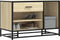 vidaXL - Schoenenbank - 80x40x53,5 - cm - bewerkt - hout - en - metaal - sonoma - eiken