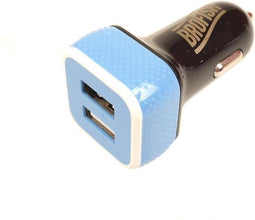 Brofish Dual Car Charger - Dual USB autolader 4.4A - Zwart Blauw