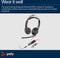 Poly - Blackwire 5220 - Stereo USB-C-headset met 3,5 mm stekker en USB-C/A-adapter - Rood Zwart (bulk)