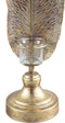 PTMD Xandro Theelichthouder Veer - H44,5 x Ø12,5 cm - Metaal - Goud