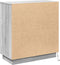 vidaXL - Dressoir - met - LED - Verlichting - Grijs - Sonoma - 71x34,5x75 - cm