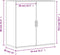 vidaXL - Dressoir - 79x38x80 - cm - bewerkt - hout - gerookt - eikenkleurig